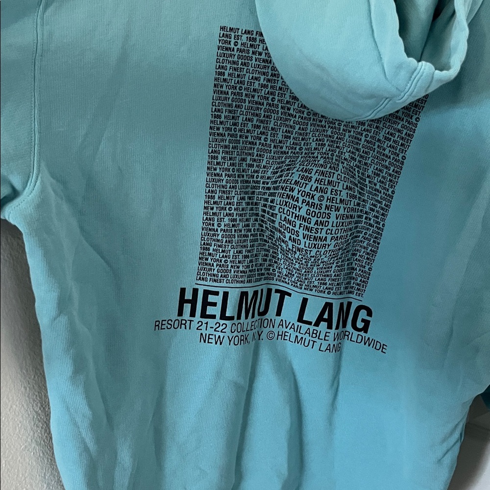 Helmut Lang Distort Blue Hoodie - Picture 6 of 6